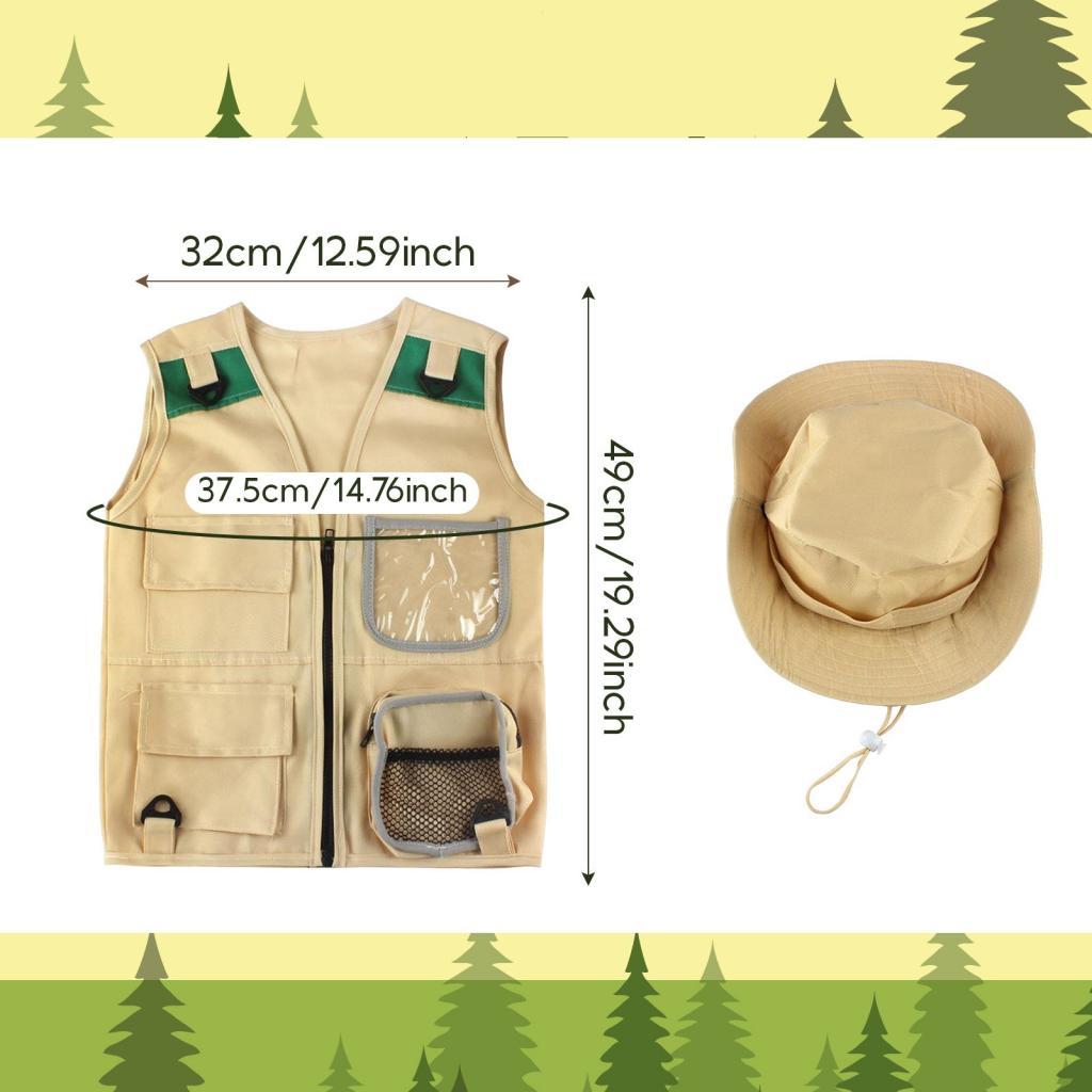 Outdoor Adventure For Toddlers - キッズ探検家アウトドアアドベンチャーパフォーマンスコスチュームと小道具、カーニバル小道具、幼児の女の子と男の子のためのコスプレコスチューム