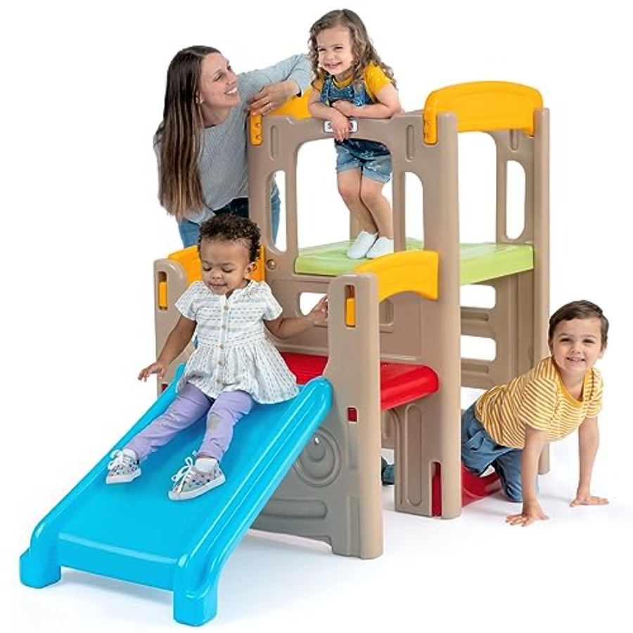 Outdoor Adventure For Toddlers - ヤングエクスプローラーズ アドベンチャー クライマー＆スライド - 幼児向け屋内屋外兼用裏庭プレイセット