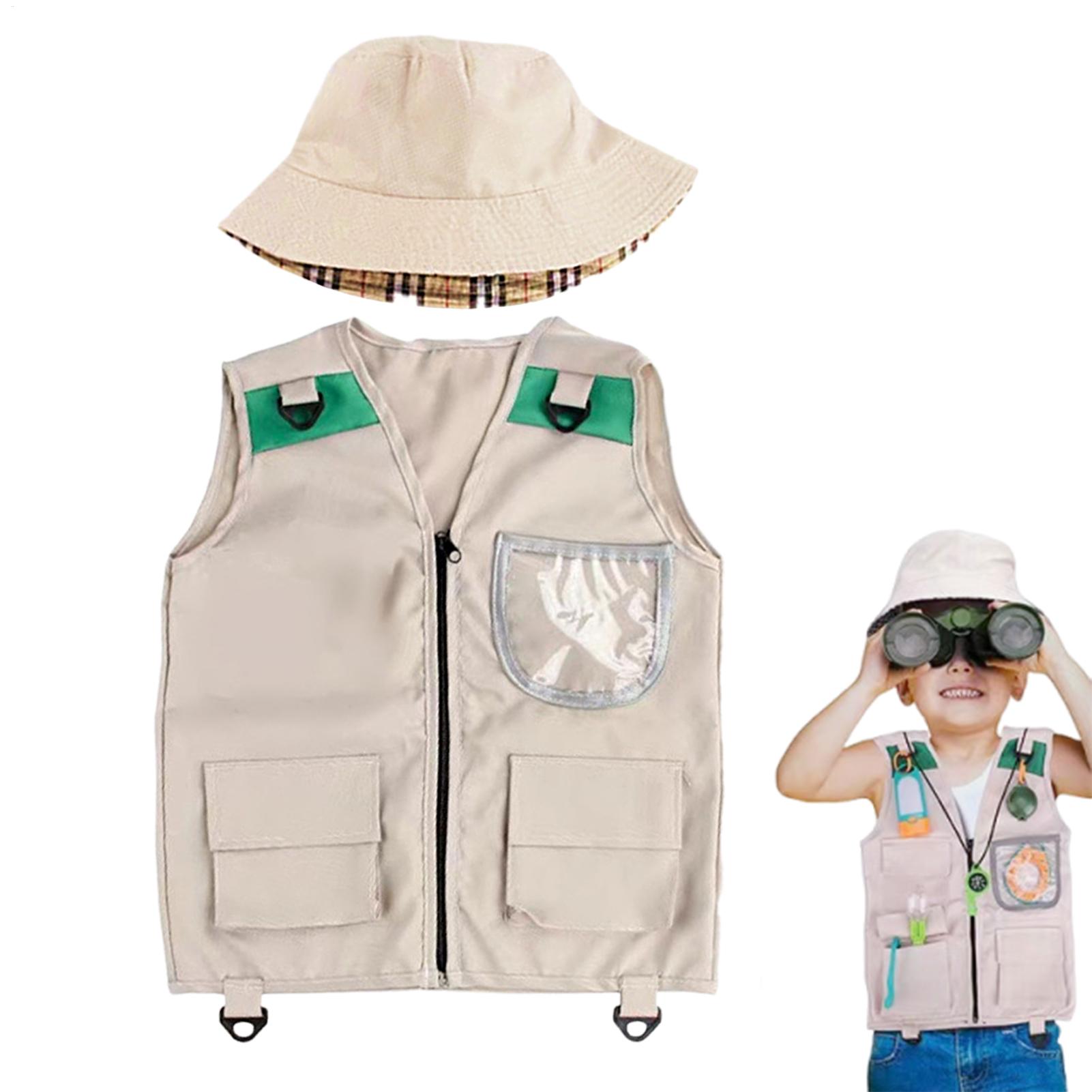 サファリキッズアウトドアエクスプローラーキット、カーゴベスト - Outdoor Adventure Kids のレビューと価格