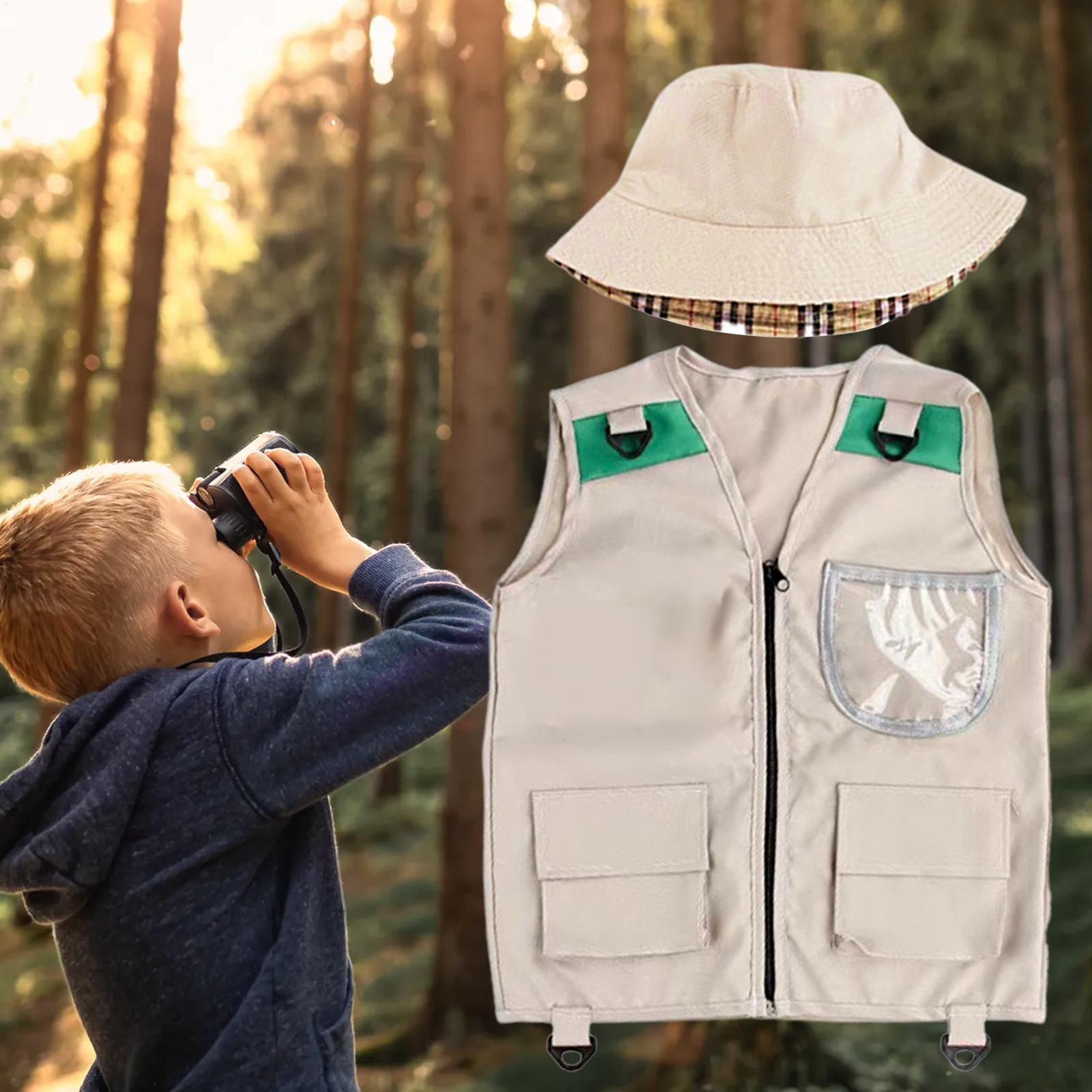 サファリキッズアウトドアエクスプローラーキット、カーゴベスト - Outdoor Adventure Kids のレビューと価格