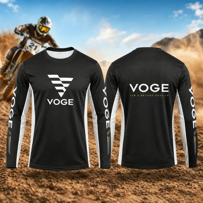 新作ユニセックスバイクライディング長袖Tシャツ VOGE 3 - Outdoor Adventure Kids のレビューと価格