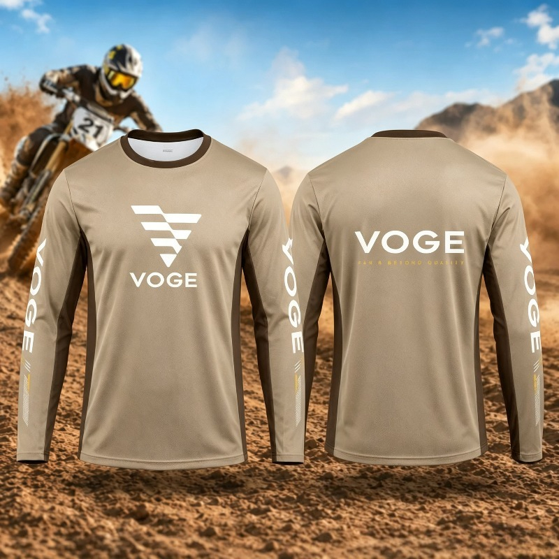 新作ユニセックスバイクライディング長袖Tシャツ VOGE 3 - Outdoor Adventure Kids のレビューと価格
