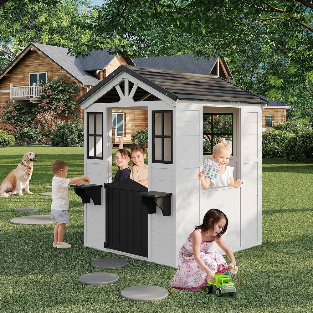 ガーヴィーリー・シー・ウッドン キッズプレイハウス（プレイキ - Outdoor Adventure For Toddlers のレビューと価格