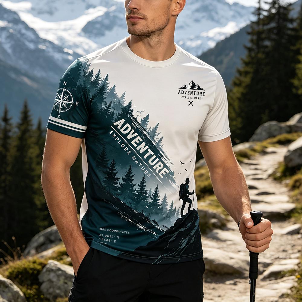 マガジンスタイルアドベンチャープリントTシャツアウトドアマウ - Outdoor Adventure Magazines のレビューと価格