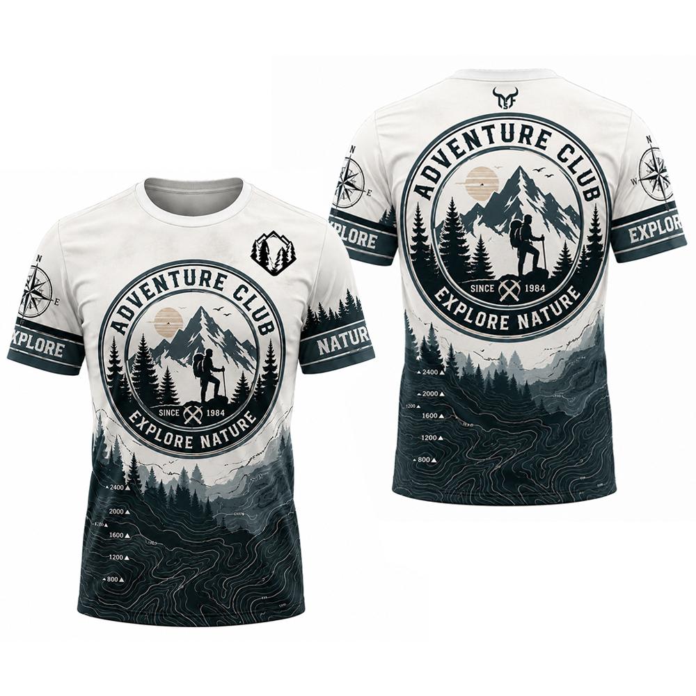 マガジンスタイルアドベンチャープリントTシャツアウトドアマウ - Outdoor Adventure Magazines のレビューと価格