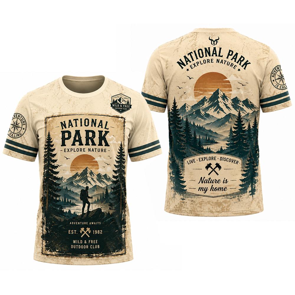 マガジンスタイルアドベンチャープリントTシャツアウトドアマウ - Outdoor Adventure Magazines のレビューと価格