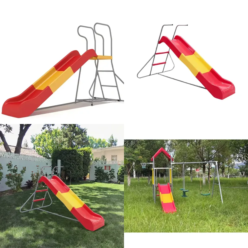 子供用PEプラスチック製屋外ウォータースライド、スチール製幼 - Outdoor Adventure For Toddlers のレビューと価格