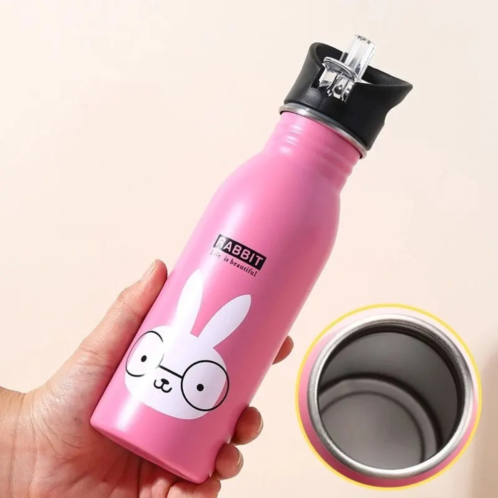 かわいいカップ かわいい動物柄 ステンレス製水筒 漏れ防止  - Outdoor Adventure Kids のレビューと価格