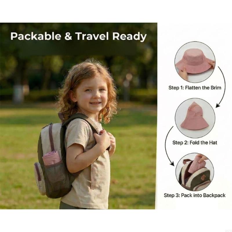 屋外の楽しみのための子供用のつばの広い日よけ帽子綿の快適なス - Outdoor Adventure For Toddlers のレビューと価格